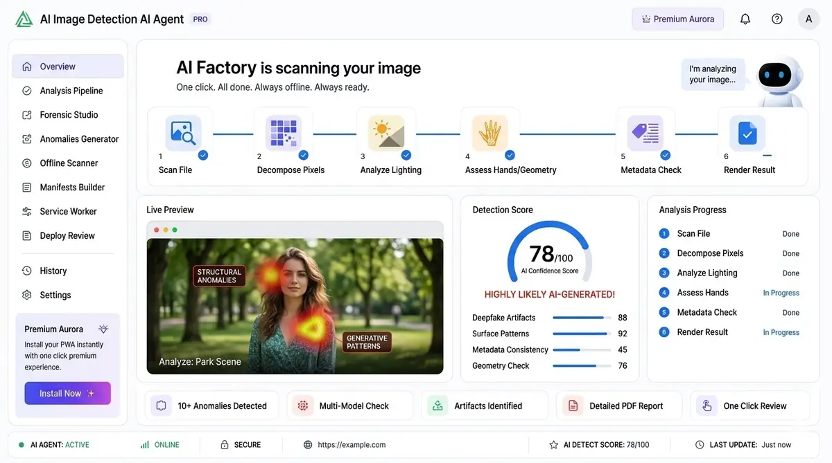 AI password checker dashboard — example of the AI password checker dashboard software
